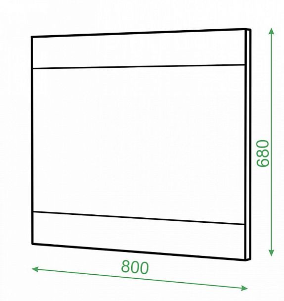 Зеркало настенное Домино ЗР-1 Венге - Вид 3