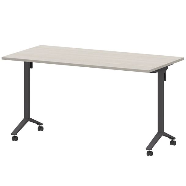 Стол мобильный складной МБ22-140.70 Ясень шимо/Антрацит 1400x700x750 Моби - Вид 1