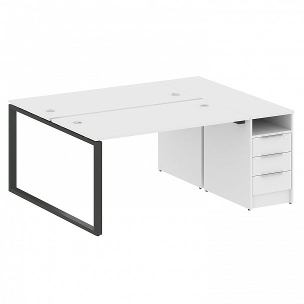 Рабочая станция "Metal System" БО.РС-СТП-2.3 белый/антрацит - Вид 1