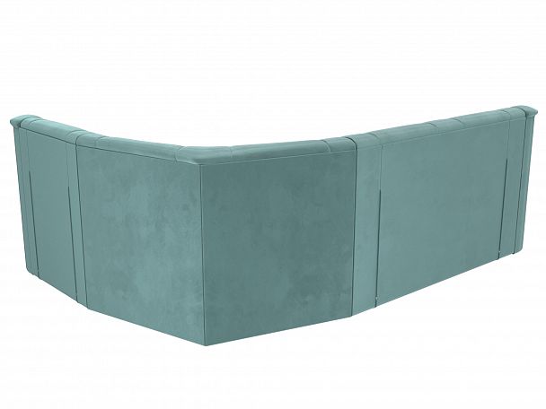 Угловой диван Карелия правый (полностью Велюр бирюзовый) - Вид 7