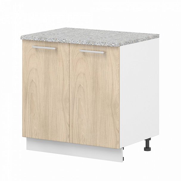 Шкаф напольный 80 "Шкафы-купе с тремя дверями" ПК-ЭКО-Ш73Х80НП/ПЛ-В1-1178 белый - Вид 1