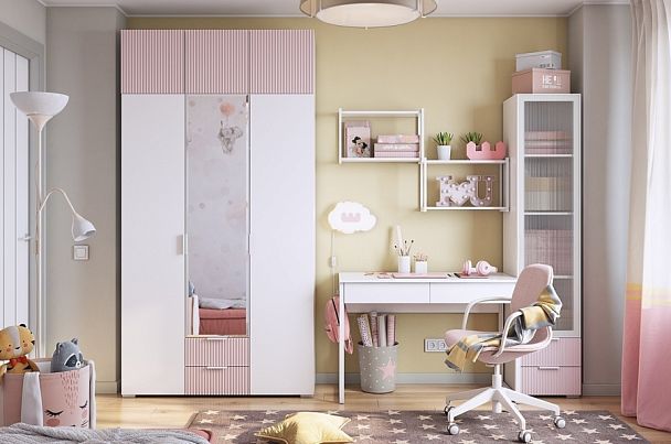 Комплект детской мебели "Зефир К1" (2700х580х2300) ДК01Зефир.3102 - Вид 1