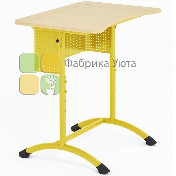 Парта одноместная ЭКСТРА (Р) с перф. экраном рег. (5-7 гр) - Вид 2