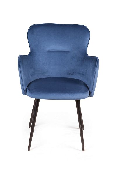 Стул с подлокотниками King, бархат синий 29 - Вид 3