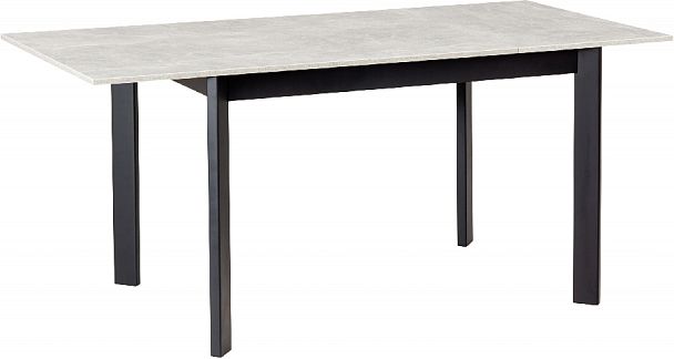 Стол деревянный кухонный раскладной Стил 120(170)*80 Бетон/Черный - Вид 6