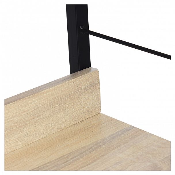 Стеллаж на металлокаркасе BRABIX "LOFT SH-003", 600х350х1500 мм, 5 полок, цвет дуб натуральный, 641236 - Вид 10