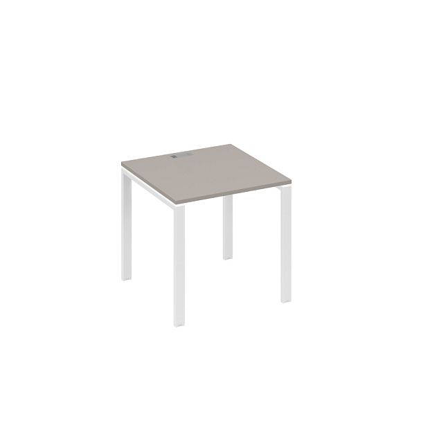 Стол письменный на металлокаркасе UNO A4 А4 Б1 021 БП мокко премиум / металлокаркас белый - Вид 1