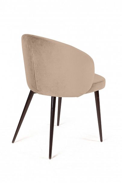 Стул Mont Blanc, бархат бежевый 5 / черный конус - Вид 7