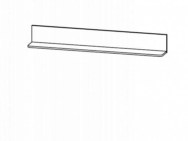 Полка навесная Мальта B136-P/15 - Вид 2