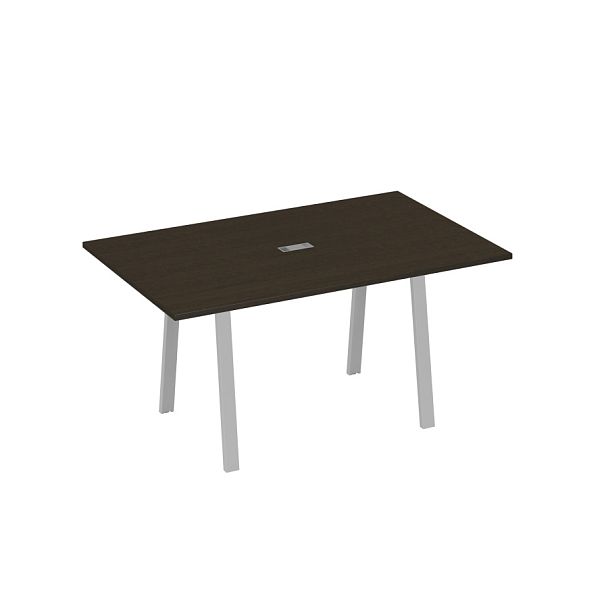 Стол 160 в переговорную металлокаркас TRE A4 А4 Б3 121 БП венге / металлокаркас серый - Вид 1