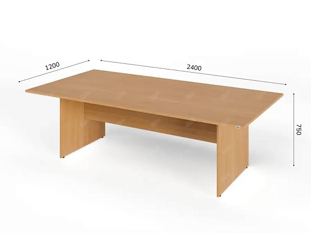 ЛАЙТ / LIGHT RLG009-24x12 Конференц-стол 240x120x75 Бук - Вид 5