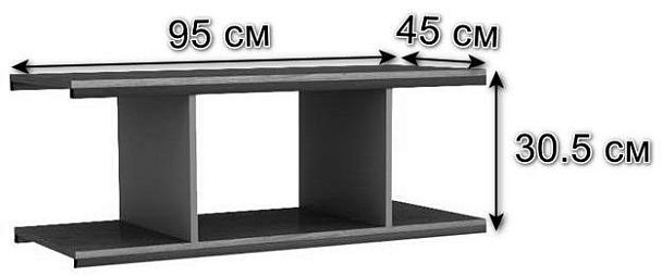 Полка для стеллажа Loft_Дуб натур - Вид 2