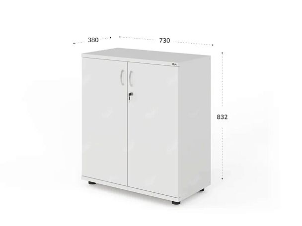 UNITY РШ3-12 БЕЛЫЙ Закрытый шкаф Прямой 730x380x832 - Вид 2