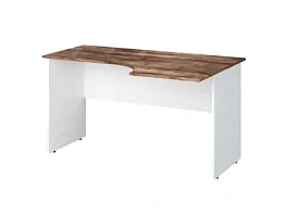 TANDEM RTD013-140R-SH Стол эргономичный правый 1400х900х750 Таксония шоколадная/Белый - Фото предпросмотра