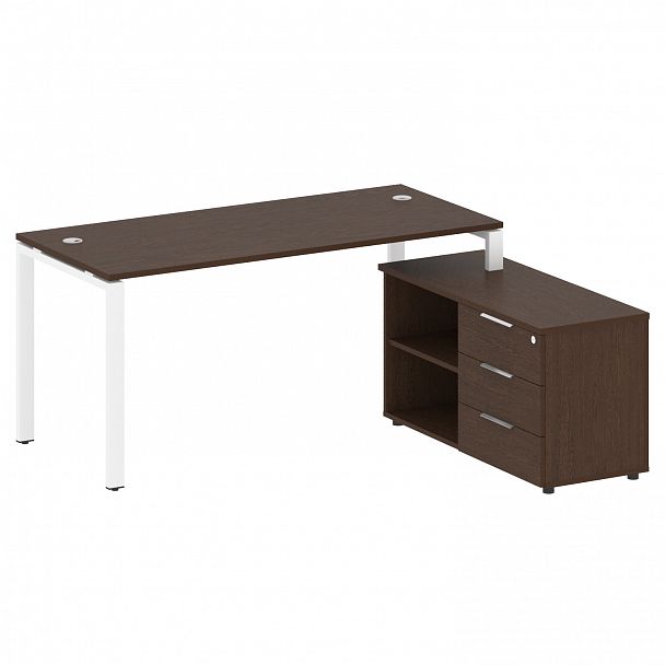 Рабочая станция "Metal System" БП.РС-СТС-2.4 венге/белый - Вид 1