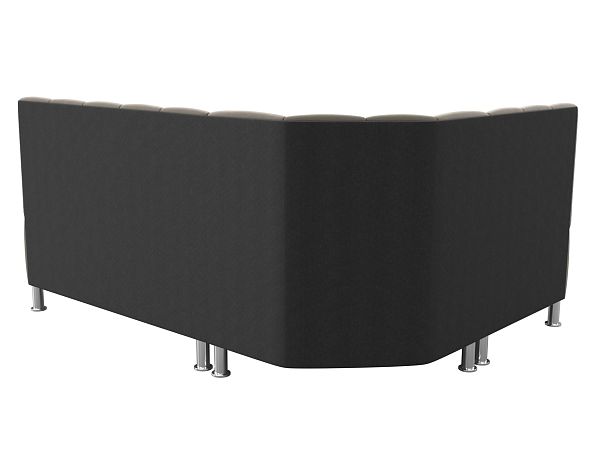 Кухонный угловой диван Кантри левый (полностью микровельвет бежевый) - Вид 7