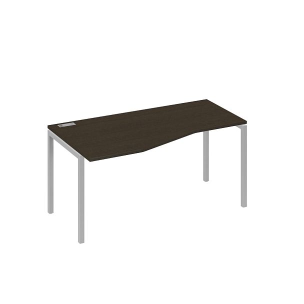 Стол эргономичный левый "Техно" на металлокаркасе DUE A4 А4 Б2 065 БП венге / металлокаркас серый - Вид 1