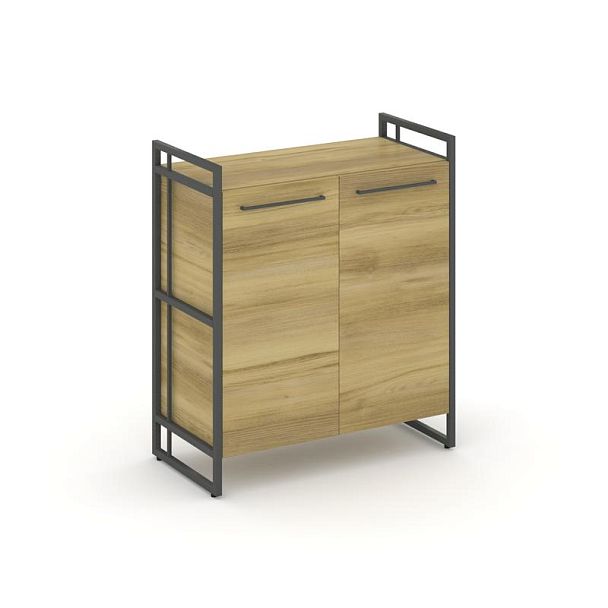 Rift Шкаф 2 ниши широкий RF.SS-21 Дуб Винченцо/Металл Антрацит 798*396*924 - Вид 1