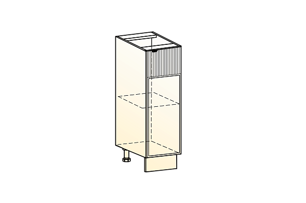 Бариста Шкаф рабочий L200 (1 дв. гл.) (правый) 35.063.3245  - Вид 3
