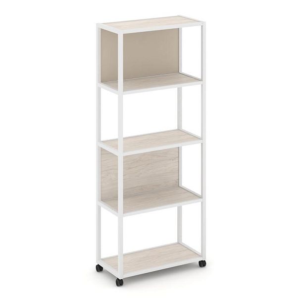 Shelf Mobile Стеллаж 5 уровней 1 секция VR.LT-STK-503.10 Денвер Светлый/Металл Белый/W-04 1000*400*2000 - Вид 1