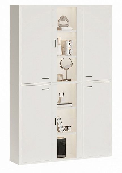 Шкаф-витрина Домино СУ(ш3в2)+4ФГ+2ФС Белый - Вид 2