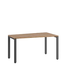 Стол трапеция правый Tess 140x80x75 дуб крафт золотой - Фото предпросмотра