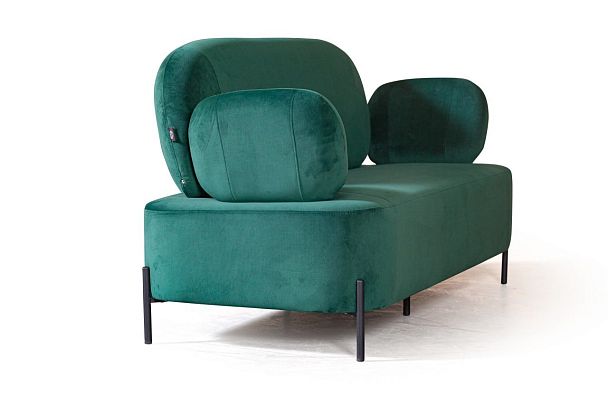 Диван Dandy двухместный, бархат зеленый 19 - Вид 4