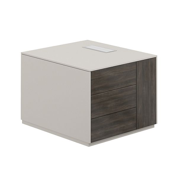 Тумба опорная Atlas 800x900x630 обвязка GS, фасады BT, правая - Вид 1