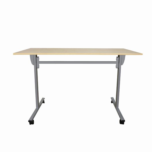 Стол складной "Эверест", 1200х600х760 мм, серый каркас, ЛДСП клен - Вид 3