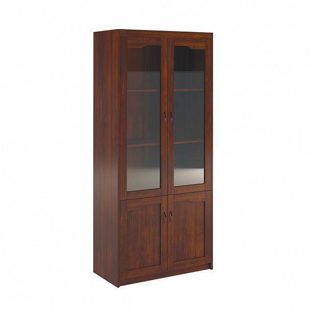 Шкаф для бумаг Harvard 90x46x200 орех английский - Вид 1