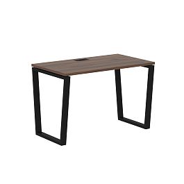 Стол прямой EVST 1167 Дуб Денвер тёмный/Черный 1160х670х750 EDIS - Фото предпросмотра