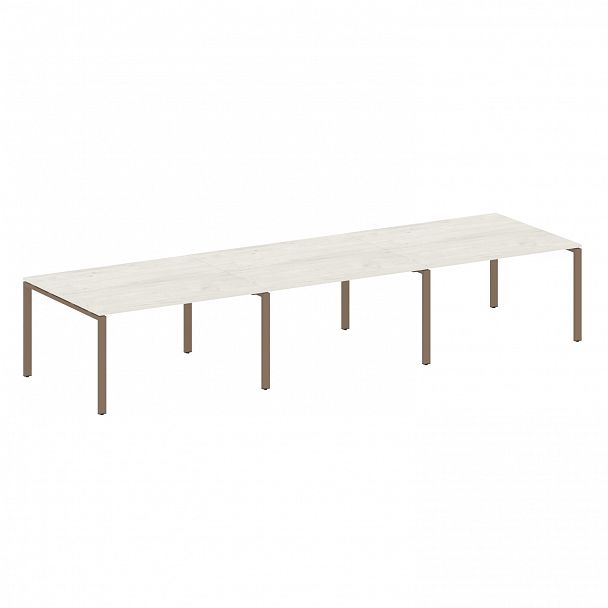 Стол для переговоров "Metal System" БП.ПРГ-3.3 дуб наварра/мокко - Вид 1