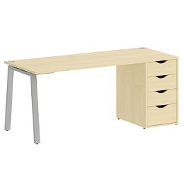 Home Office Стол письменный VR.SP-3-178.4.A Клён/Серый металл 1780*720*750 - Фото предпросмотра
