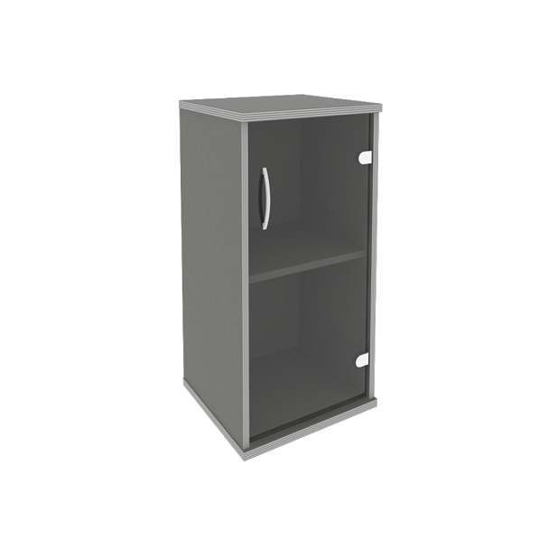 Riva Шкаф низкий узкий правый А.СУ-3.2 (R) Металлик 404*365*828 - Вид 1