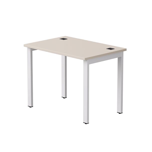 Стол прямой Everprof EVO на металлокаркасе 980х670х755 мм Кашемир/Белый - Вид 1