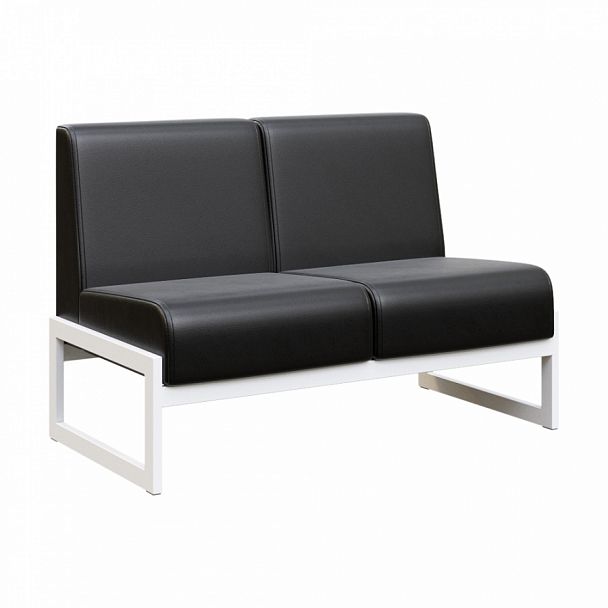 Диван двухместный "MODULE" MD.D2 Белый+черный - Вид 1