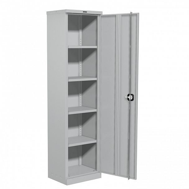 Шкаф металлический офисный BRABIX "MK 18/47/37-01", 1830х472х370 мм, 25 кг, 4 полки, разборный, 291138, S204BR181102 - Вид 8