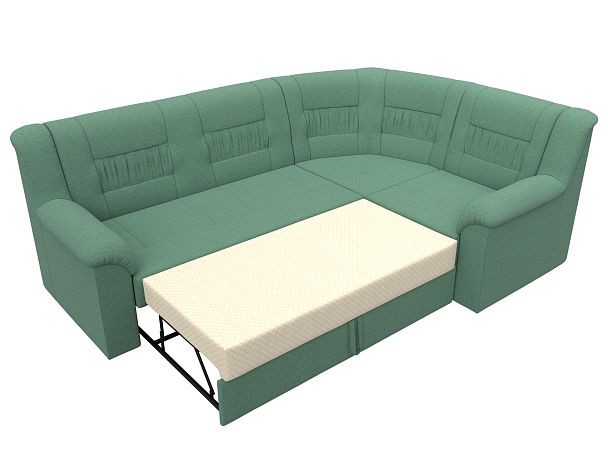 Диван угловой Карелия правый угол Рогожка зеленый - Вид 7