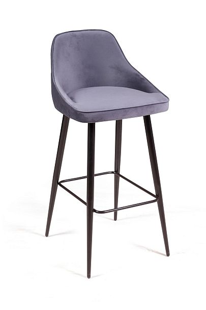 Стул барный Neo ромб, бархат серый 27 - Вид 4