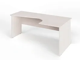 ЛАЙТ / LIGHT RLG005-18x11R Угловой стол 180x110x75 Дуб Молочный - Фото предпросмотра