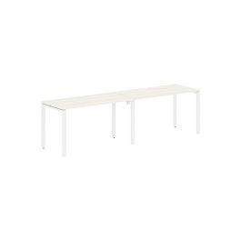 Стол 2-х местный EUWST 2767 Ясень Траун/Белый 2726х670х750 EDIS - Фото предпросмотра