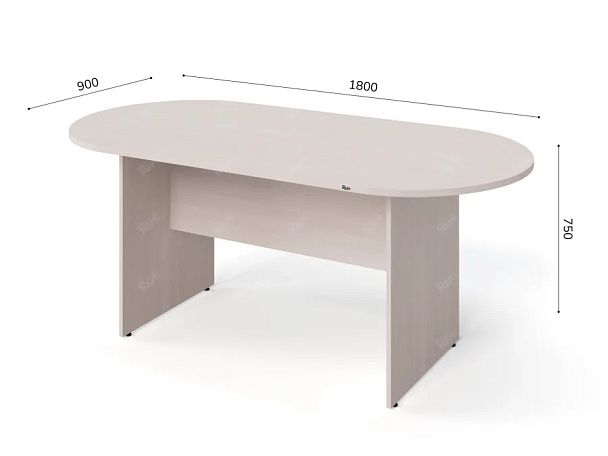 ЛАЙТ / LIGHT RLG010-18x9 Конференц-стол 180x90x75 Дуб Молочный - Вид 6
