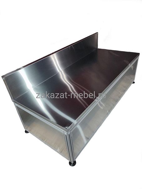 Cтол досмотра 2000х850х600 мм с фартуком - Вид 1