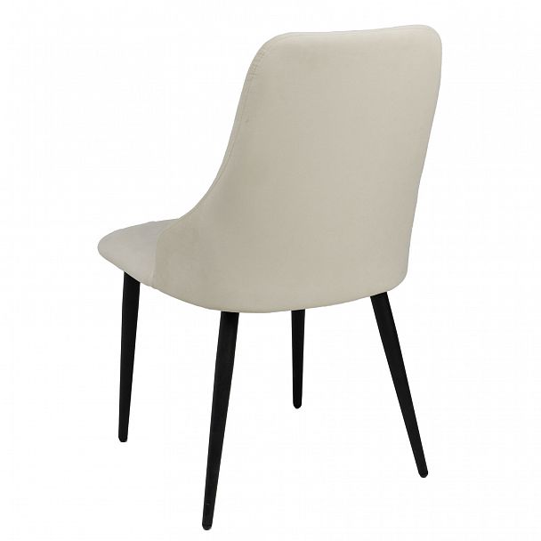 Стул Аэр, ножки черные, велюр бежевый - Вид 6