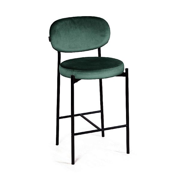 Стул полубарный Mason, бархат зеленый 19 - Вид 4