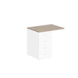 Топ тумбы приставной Sigma 800х600 / цвет: дуб светлый - Фото предпросмотра