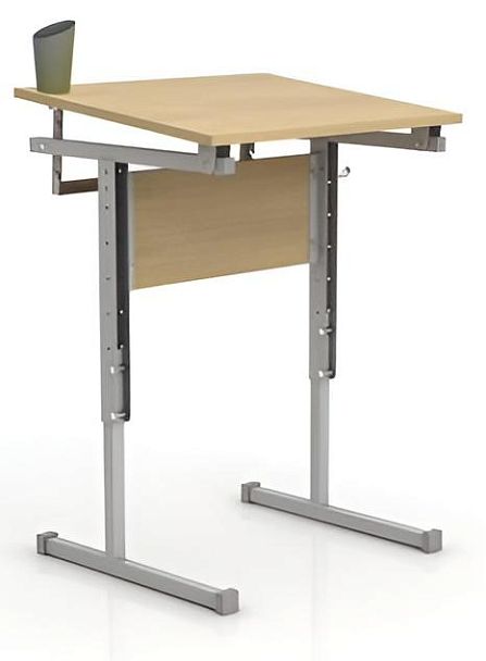 Парта Ш-301М (2-4), одноместная, регулируемая, дуб, гр.2-4 - Вид 1