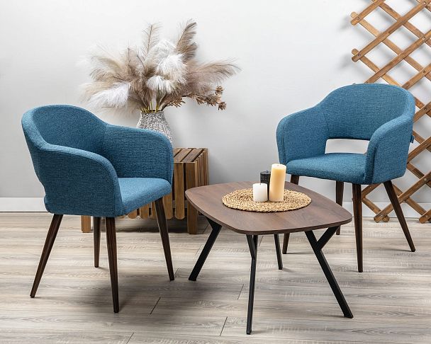 Кресло Oscar Сканди Блю Арт Темный Орех - Вид 5