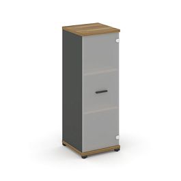 Concept Шкаф 1 узкая секция, 3 ниши CN.STU.E-316 SM A Сандал Янтарный/Антрацит/Металл Антрацит/Сатин 420*420*1186 - Фото предпросмотра