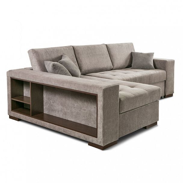 Угловой диван "Авеню" серый - Вид 1